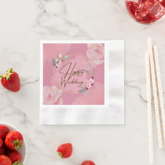 Joyeuses serviettes en papier Mariage
