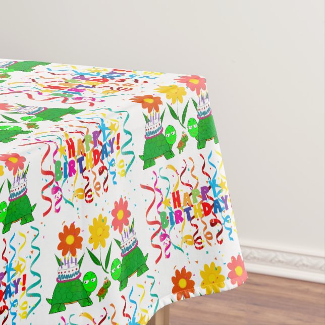 Joyeuses tortues nappes d'anniversaire (In Situ)