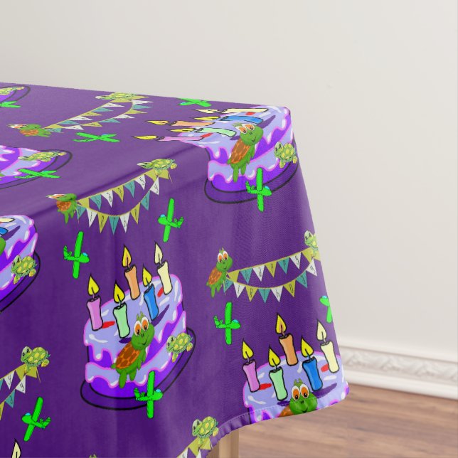 Joyeuses tortues nappes d'anniversaire (In Situ)