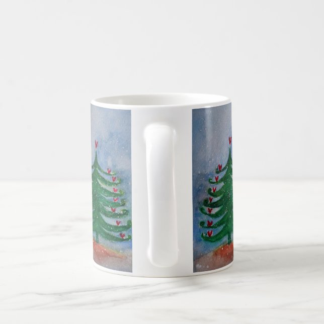 Joyeuses vacances Arbre de Noël Mug (Poignée)