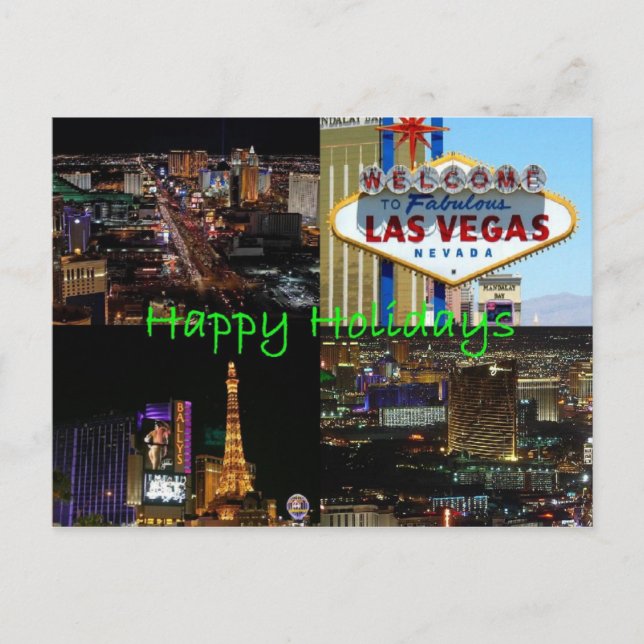 Joyeuses vacances de Las Vegas Carte postale Pitto (Devant)