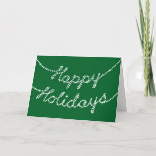 Joyeuses vacances en Twinkle Lights carte d'entrep
