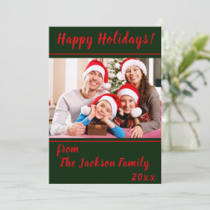 Joyeuses vacances Famille Photo Appartement Carte 