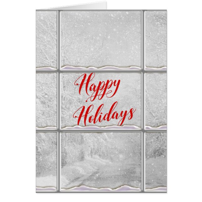 Joyeuses Vacances hivernales scène (Devant)