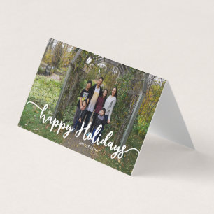 Joyeuses vacances Lettrer la famille moderne photo