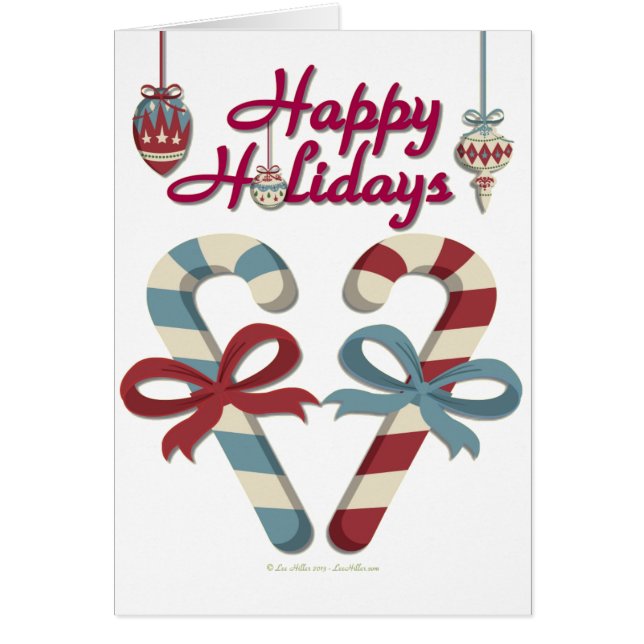 Joyeuses vacances Sucre de canne coeur (Devant)