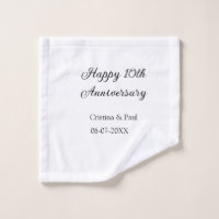 Joyeux 10e anniversaire simple nom de mariage mini