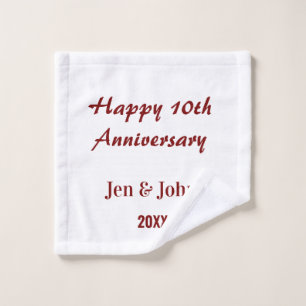 Joyeux 10ème anniversaire de mariage mauve nom sim