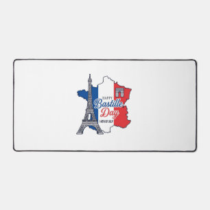 Joyeux 14 juillet France Carte Tour Eiffel Vector_