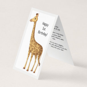 Joyeux 1er anniversaire - Carte pour enfants