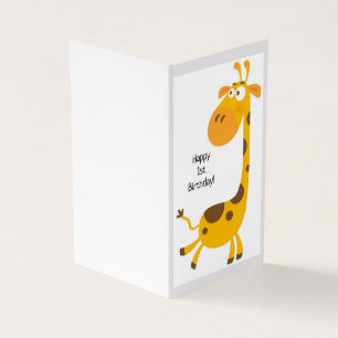 Joyeux 1er anniversaire - Carte pour enfants