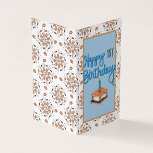 Joyeux 1er anniversaire et carte de voeux beaucoup