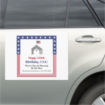 Joyeux 250e anniversaire États-Unis ! Agent immobi