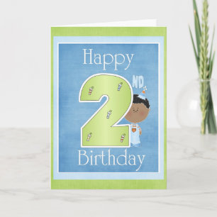 Joyeux 2e anniversaire Carte de voeux Design 2
