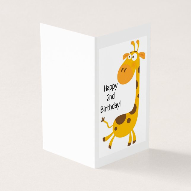 Joyeux 2e anniversaire - Carte pour enfants (Outside)