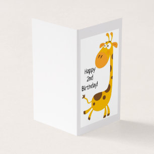 Joyeux 2e anniversaire - Carte pour enfants