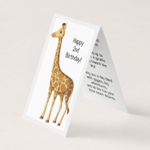 Joyeux 2e anniversaire - Carte pour enfants