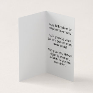 Joyeux 2e anniversaire - Carte pour enfants