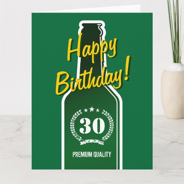 Joyeux 30e anniversaire | Grande carte extra large (Devant)