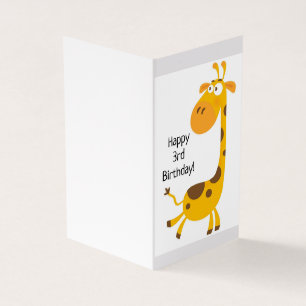 Joyeux 3e anniversaire - Carte pour enfants