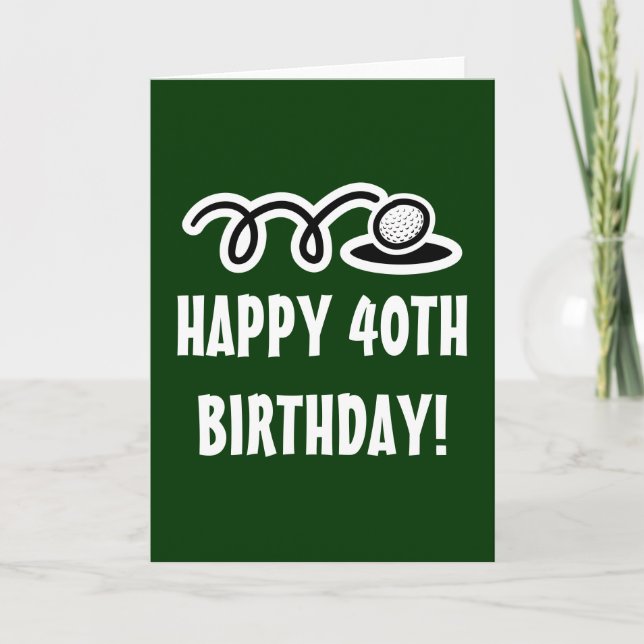 Joyeux 40e anniversaire - Carte de voeux pour les  (Devant)