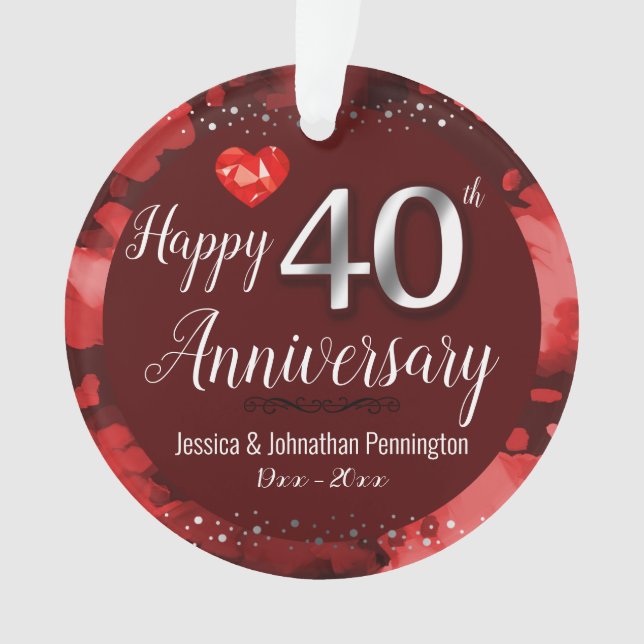 Joyeux 40e anniversaire de Mariage (devant)