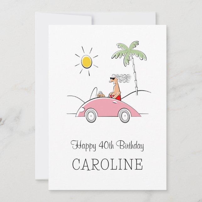 Joyeux 40e anniversaire drôle Carte humoristique p (Devant)