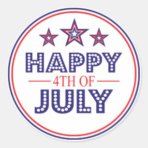 Joyeux 4 juillet Favoriser les autocollants