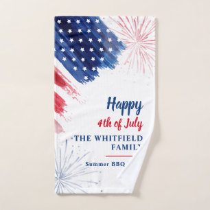 Joyeux 4 juillet Red White Blue Family Party