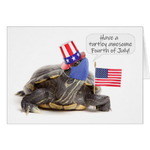 Joyeux 4 juillet Tortue dans l'Humour Masque Visag