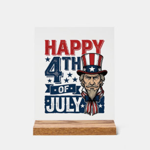 Joyeux 4 juillet vintage oncle patriotique chemise