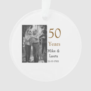 Joyeux 50e anniversaire ajouter nom du couple date