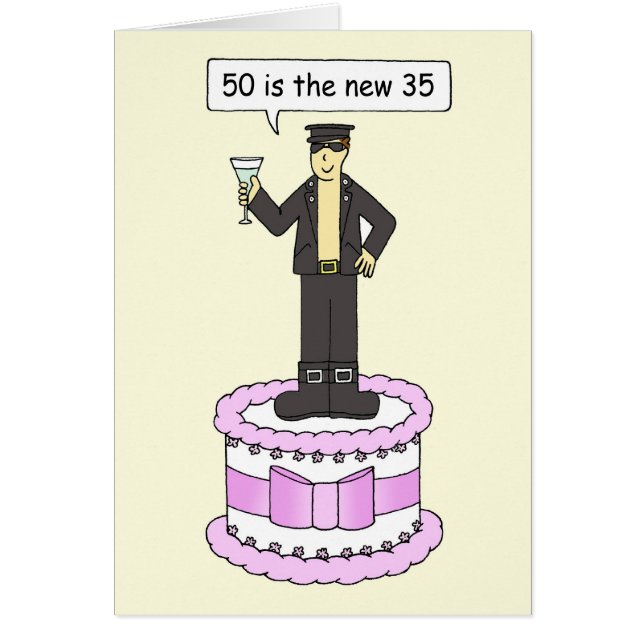 Joyeux 50e anniversaire Cartoon 50 est le Nouveau  (Devant)