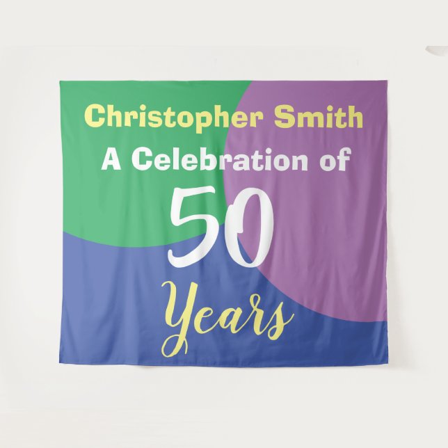 Joyeux 50e anniversaire de la Tapisserie (Devant (Horizontal))