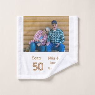Joyeux 50e anniversaire nom couple date mariage