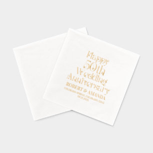 Joyeux 50ème anniversaire de Mariage typographie r