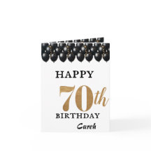 joyeux 70e anniversaire carte de voeux