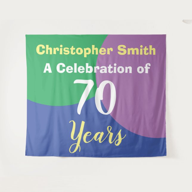 Joyeux 70e anniversaire de la Tapisserie (Devant (Horizontal))