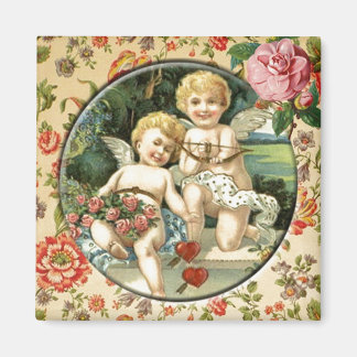 Joyeux Aimant Cupid Vintage Personnalisé