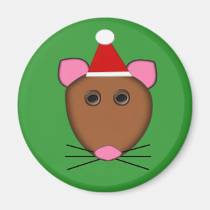 Joyeux Aimant Souris de Noël