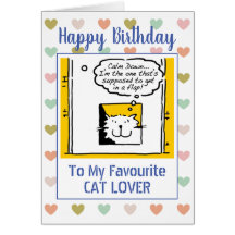 Joyeux Amoureux des chats d'anniversaire