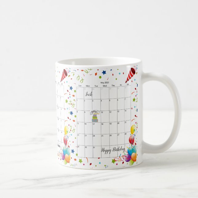 Joyeux anniversaire 2022 mai Mug (Droite)