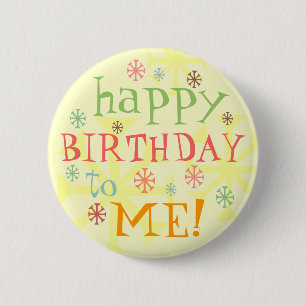 joyeux anniversaire à moi badge bouton