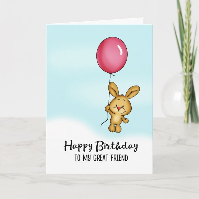 Joyeux anniversaire à mon ami Carte d'anniversaire (Devant)