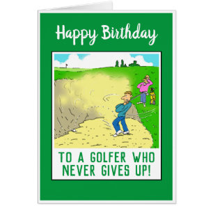 Joyeux anniversaire à un Golfer Funny