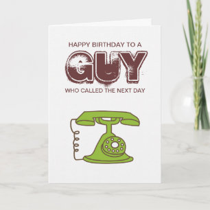 Joyeux Anniversaire À Une Carte Guy