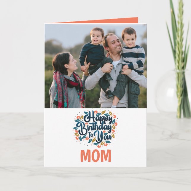 Joyeux anniversaire à vous Maman Carte photo (Devant)