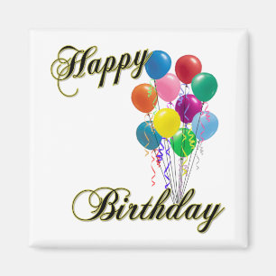Joyeux anniversaire - aimant de personnaliser