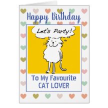 Joyeux anniversaire amateur de chats