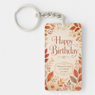 Joyeux Anniversaire Aquarelle Botanique Automne Ch